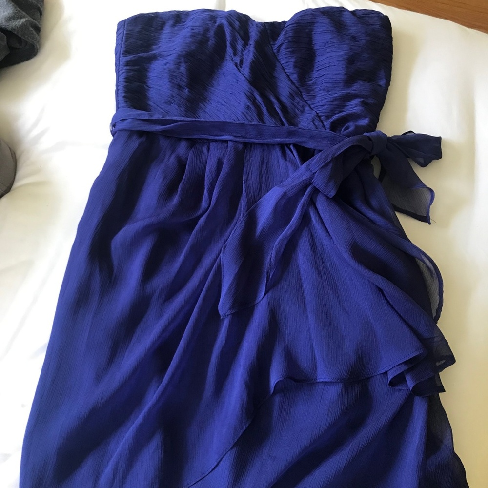 Blue/Purple Strapless Dress